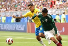 Brasil le gana a México en octavos de final de Rusia 2018