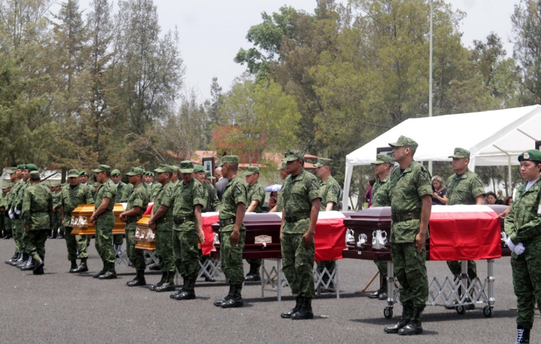 Más de 180 militares han fallecido durante el presente sexenio