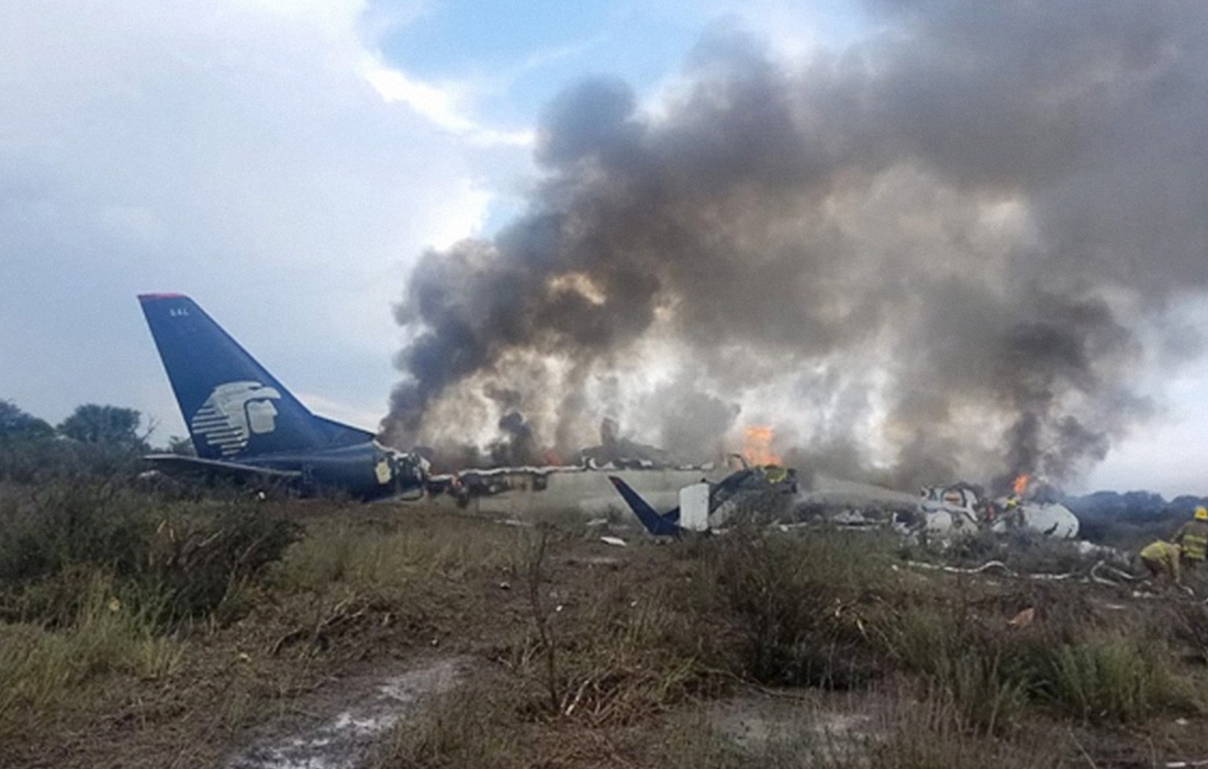 avion accidentado aeromexico